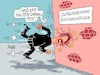 Cartoon: Merzkopfschmerz (small) by RABE tagged merz,groko,spd,union,posten,postenvergabe,rabe,ralf,böhme,cartoon,karikatur,pressezeichnung,farbcartoon,tagescartoon,schaufenster,deko,umbau,laden,ladenhüter,regierungsbildung,mauer,grenze,dobrindt,urteil,gericht,asylsuchende,zurückweisung