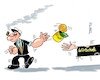 Cartoon: Popeye hilft (small) by RABE tagged merz,kanzler,koalition,union,spd,klingbeil,cartoon,karikatur,pressezeichnung,farbcartoon,tagescartoon,bürokratie,verwaltung,beamte,modernisierung,monster,drachen,schwert,holzschwert,nägel,säge,wirtschaftswachstum,stagnation,inflationwachstumsrate,deutschland,spinat,popeye,comicfigur,comic,stärke,muskeln,muskelaufbau,kraft,steigerung,spinatkonserve