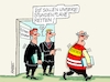 Cartoon: Renter an die Macht (small) by RABE tagged lehrer,schüler,zeugnis,ferien,rabe,ralf,böhme,cartoon,karikatur,pressezeichnung,farbcartoon,tagescartoon,banksy,künstler,reisswolf,zeugnistag,lehrermangel,seiteneinsteiger,bergmann,steiger,glück,bildung,rente,rentner,stundenplan,aushilfe