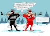 Cartoon: Richtungswechsel (small) by RABE tagged merz,kanzler,koalition,union,spd,klingbeil,cartoon,karikatur,pressezeichnung,farbcartoon,tagescartoon,weihnachten,silvester,neujahr,jahresbeginn,start,rettung,rettungsring,michel,ertrinken,richtung,ziel,biathlon,wm,wintersport,koalitionskrach,haushalt,sport