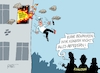 Cartoon: Ruhe bewahren (small) by RABE tagged merz,kanzler,koalition,union,spd,klingbeil,cartoon,karikatur,pressezeichnung,farbcartoon,tagescartoon,db,bahn,frühling,frühjahr,frühjahrsputz,ice,zug,blumenkasten,blumenkästen,energiepreise,spritpreise,gipfel,energiegipfel,reiche,entlastung,haus,brand,feuer,flamme,rauch,preissteigerung,feuerwehr,sprung,fenster,michel