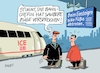 Cartoon: Saubere Züge (small) by RABE tagged merz,union,kanzler,fritze,koalition,spd,klingbeil,bundesregierung,rabe,ralf,böhme,cartoon,karikatur,pressezeichnung,farbcartoon,tagescartoon,trump,putin,krisen,tv,nachrichten,waschmaschine,db,bahn,bahnchefin,chefin,sauberkeit,sicherheit,zug,ice,passagiere,fahrgäste,bahnsteig,fuß,füße