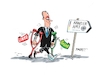 Cartoon: Stützen (small) by RABE tagged merz,groko,spd,union,posten,postenvergabe,rabe,ralf,böhme,cartoon,karikatur,pressezeichnung,farbcartoon,tagescartoon,schaufenster,deko,umbau,laden,ladenhüter,regierungsbildung,kanzler,wahldebakel,krücke,stütze,linke,grüne