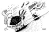 Cartoon: Talfahrt (small) by RABE tagged pleitegeier,griechenland,bundesregierun,merkel,kanzlerin,koalition,cdu,fdp,finanzminister,eu,brüssel,euro,krise,rettungspaket,rettungsschirm,hilfspaket,hilfsmassnahmen,finanzchefs,athen,eulen,spanien,portugal,irlan,haushalt,haushaltdefizit,richtlinen,spar