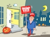 Cartoon: Trump kandidiert (small) by RABE tagged halloween,grusel,kürbis,süßes,saures,kinder,masken,verkleidung,winter,schneemann,jahrhundertwinter,donald,trump,amtszeit,wiederwahl,präsident,kultur,fest,feier