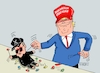 Cartoon: Voodooman (small) by RABE tagged trrump,donald,präsident,usa,zoll,strafzoll,cartoon,karikatur,rabe,ralf,böhme,pressezeichnung,farbcartoon,tagescartoon,vatikan,büro,papst,franziskus,tod,sekretär,konklave,selbsternennung,kirche,bischof,musk,elon,voodoo,voodoopuppe,nadel,streit,schlammschlacht,tesla,teslachef,plattform