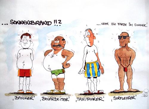 Cartoon: Sonnenbrand (medium) by erix tagged sonnenbrand