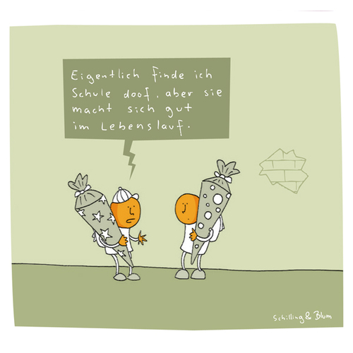 Cartoon: Weichenstellung (medium) by Schilling  Blum tagged kinder,schule,lebenslauf,karriere