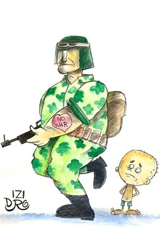 Cartoon: No war (medium) by izidro tagged war