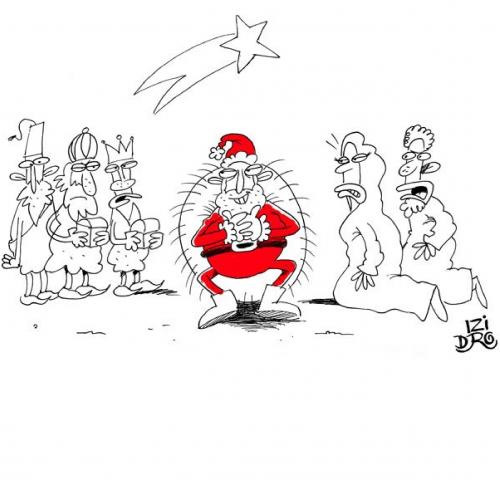 Cartoon: santa claus (medium) by izidro tagged santa,claus