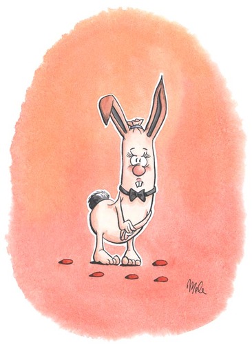 Cartoon: Heffner Würstchen (medium) by mele tagged playboy,wurst,heffner