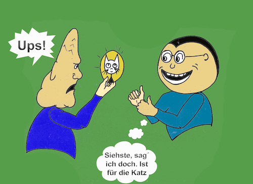 Cartoon: Klöckners Gütesiegel (medium) by menschenskindergarten tagged cdu,klöckner,landwirtschaftsministerium,gütesiegel