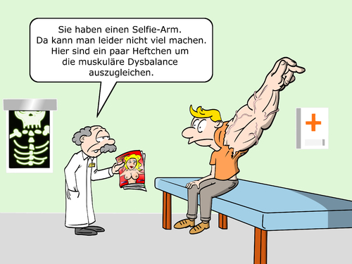 Cartoon: Selfie-Arm (medium) by Cloud Science tagged selfie,arm,diagnose,smartphone,selbstdarstellung,arzt,patient,gesundheit,health,selfie,arm,diagnose,smartphone,selbstdarstellung,arzt,patient,gesundheit,health