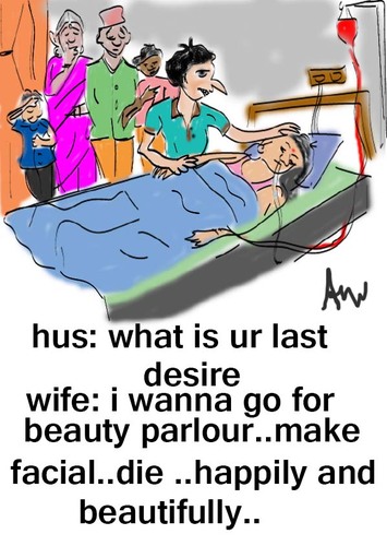 Cartoon: last desire (medium) by anupama tagged parlour