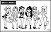 Cartoon: BEAUTY GIRLS 2 (small) by DeVaTe tagged beauty girls women chicas bonitas lindas sexies