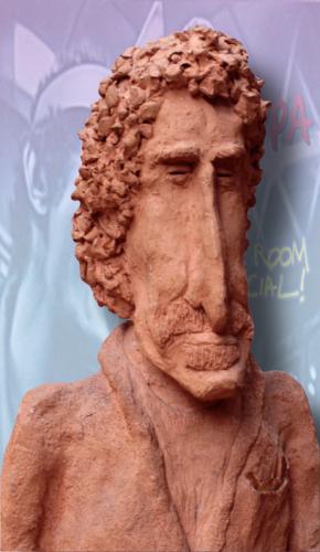 Cartoon: Frank Zappa ceramic head (medium) by stip tagged ceramic,zappa,caricature