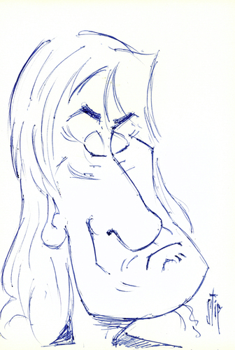 Cartoon: Alvin Lee (medium) by stip tagged caricature,rock,alvin,lee,ten,years,after
