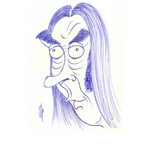 Cartoon: Neil Young (medium) by stip tagged young,neil,rock,caricature