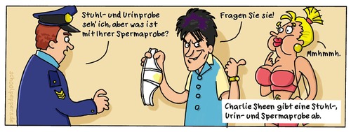 Cartoon: Schoolpeppers 125 (medium) by Schoolpeppers tagged charlie,sheen,two,and,half,men,spermaprobe