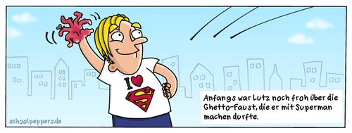 Cartoon: Schoolpeppers 246 (medium) by Schoolpeppers tagged superman,superheld,comic