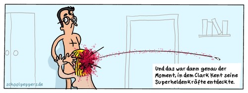 Cartoon: Schoolpeppers 90 (medium) by Schoolpeppers tagged superman,clark,kent