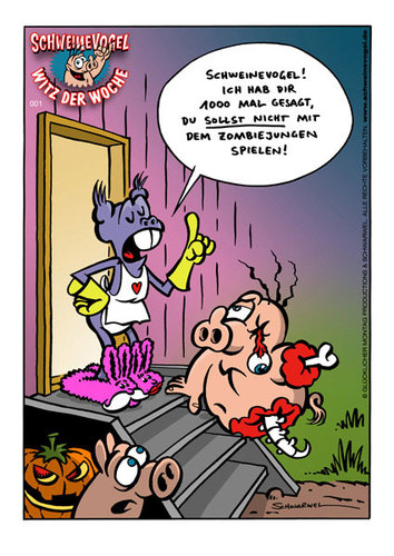 Cartoon: Schweinevogel Witz der Woche 001 (medium) by Schweinevogel tagged schweinevogel,funny,witz,cartoon,schwarwel