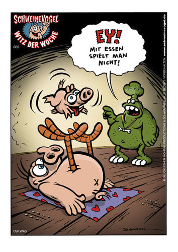 Cartoon: Schweinevogel Witz der Woche 005 (medium) by Schweinevogel tagged schweinevogel,funny,witz,cartoon,schwarwel