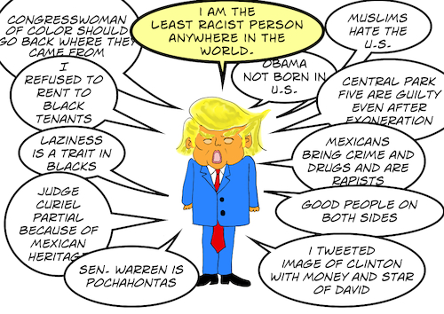 Cartoon: The Least Racist Person (medium) by fonimak tagged racist
