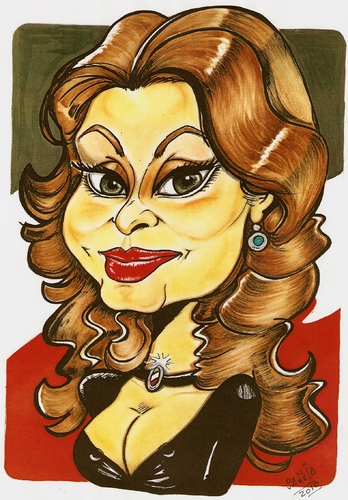 Cartoon: sofia (medium) by DANIEL EDUARDO VARELA tagged belleza