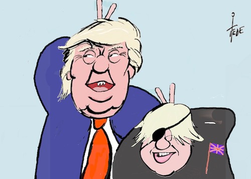 Cartoon: Boris Johnson (medium) by tiede tagged boris,johnson,premierminister,großbritannien,trump,wahl,tiede,cartoon,karikatur,boris,johnson,premierminister,großbritannien,trump,wahl,tiede,cartoon,karikatur