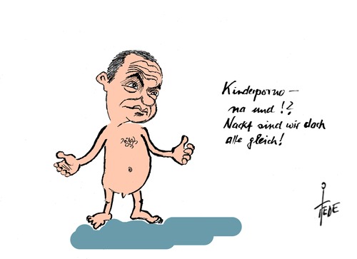 Cartoon: Edathy (medium) by tiede tagged edathy,kinderporno,prozess,edathy,kinderporno,prozess