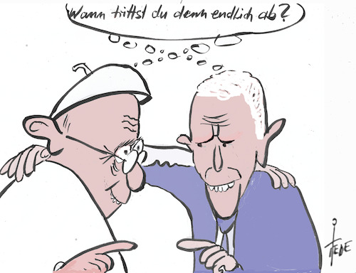 Cartoon: Papst und Biden (medium) by tiede tagged papst,biden,papstaudienz,tiede,cartoon,karikatur,papst,biden,papstaudienz,tiede,cartoon,karikatur