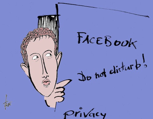 Cartoon: Privacy (medium) by tiede tagged zuckerberg,facebook,privacy,cambridge,analytics,tiede,cartoon,karikatur,zuckerberg,facebook,privacy,cambridge,analytics,tiede,cartoon,karikatur