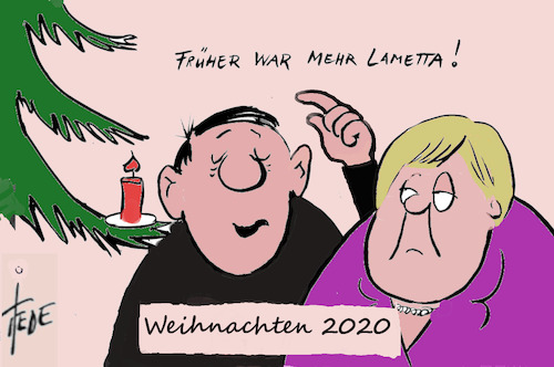 Cartoon: Weihnachten 2020 (medium) by tiede tagged weihnachten,loriot,opa,hoppenstedt,tiede,cartoon,karikatur,weihnachten,loriot,opa,hoppenstedt,tiede,cartoon,karikatur