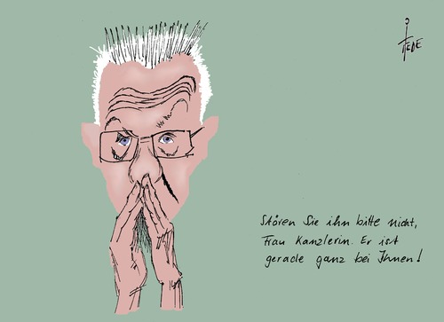 Cartoon: Winfried Kretschmann (medium) by tiede tagged winfried,kretschmann,merkel,grüne,cdu,tiede,karikatur,cartoon,winfried,kretschmann,merkel,grüne,cdu,tiede,karikatur,cartoon