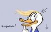 Cartoon: Donald - Donald Trump (small) by tiede tagged donald,trump,usa,tiede,cartoon,karikatur,clinton