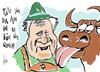 Cartoon: Fiete Seehofer (small) by tiede tagged horst,seehofer,csu,fiete,alm