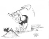 Cartoon: Hau den Lukas ! (small) by tiede tagged westerwelle maulwurf büroleiter entlassung wikileaks fdp