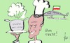 Cartoon: Macron-Coup (small) by tiede tagged macron,biarritz,g7,iran,trump,merkel,coup,tiede,cartoon,karikatur
