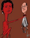 Cartoon: Sarah Wagenknecht (small) by tiede tagged sarah,wagenknecht,dietmar,bartsch,gregor,gysi,linkspartei