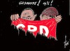 Cartoon: SPD (small) by tiede tagged spd,parteitag,parteivorsitz,esken,walter,borjans,forsa,tiede,cartoon,karikatur