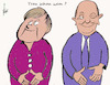 Cartoon: Trau wem? (small) by tiede tagged merkel,scholz,wahlen,tiede,cartoon,karikatur