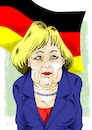 Cartoon: Angela Merkel (small) by Guto Camargo tagged caricature