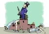 Cartoon: O vitorioso the winer (small) by Guto Camargo tagged violence,crime,impunity,corruption