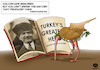 Cartoon: Dont rip the books (small) by Caner Demircan tagged cyprus,atatürk,books