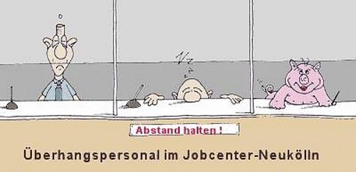Cartoon: Jobcenter (medium) by michaskarikaturen tagged harz4,jobcenter