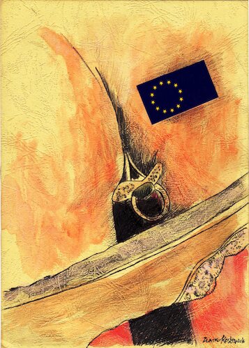 Cartoon: EU (medium) by Zlatko Iv tagged danke,europe,eros,tanatos,aids,doctor,women,gender,wow,like,facebook,instagram,tweeter