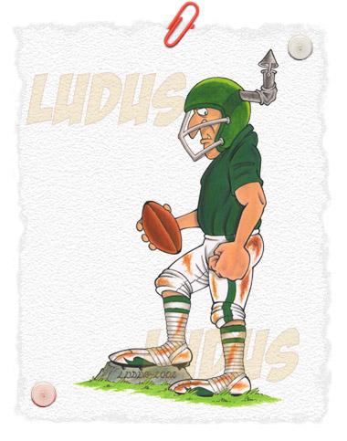 Cartoon: Quarterback (medium) by Ludus tagged football