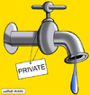 Cartoon: Private water (small) by Ludus tagged water