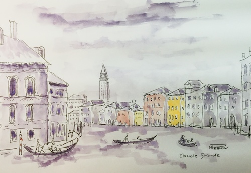 Cartoon: Venedig (medium) by Pralow tagged urban,sketching,stadtrundgang,venedig,urban,sketching,stadtrundgang,venedig